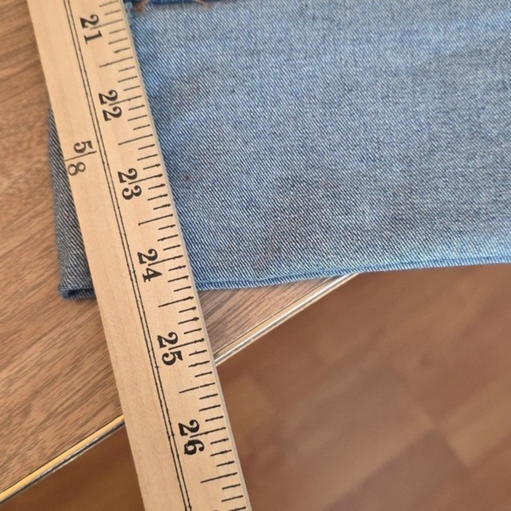 Frye Women's Jeans High Rise Medium Wash Cuffed Zip Fly Size 14 New - Picture 14 of 16